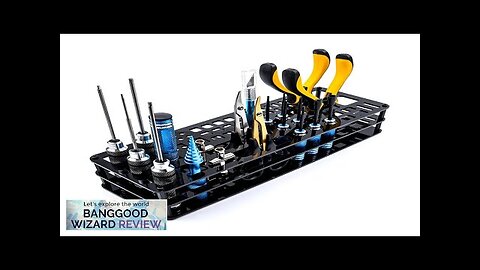 63 Holes Screwdriver Storage Rack Tool Pallet Screwdriver Bit Holder for Hex Review