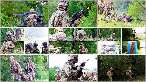 Montage of Field Training Exercises for the 124th Infantry Regiment EPIC-XCTC B-Roll