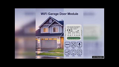 Tuya Smart WiFi Garage Door Sensors Opener Controller 100V-240V Voice Remote Control Review