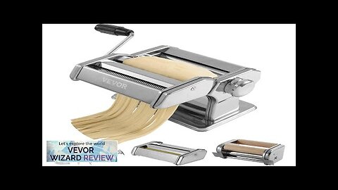 VEVOR Pasta Maker Machine 9 Adjustable Thickness Settings Noodles Maker Stainless Steel Review