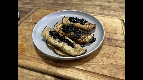 (Gluten-free) Blueberry Crêpes