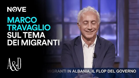 Marco Travaglio in tv e il suo monologo sui migranti in Europa del governo Meloni in due anni di governo Meloni ha avuto la cifra di oltre 226 mila migranti più di quelli che hanno preso in 4 anni gli altri governi..