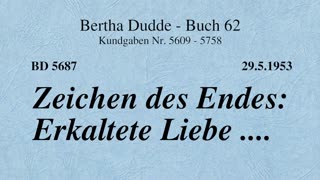 BD 5687 - ZEICHEN DES ENDES: ERKALTETE LIEBE ....