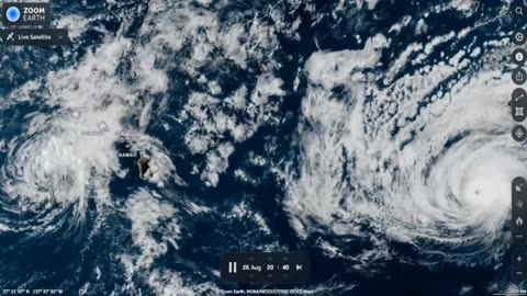Miran Rubin - Hurricane Gilma 2024 / Hurricane Hone 2024 / Tropical Storm Hector 2024 - ZoomEarth 2