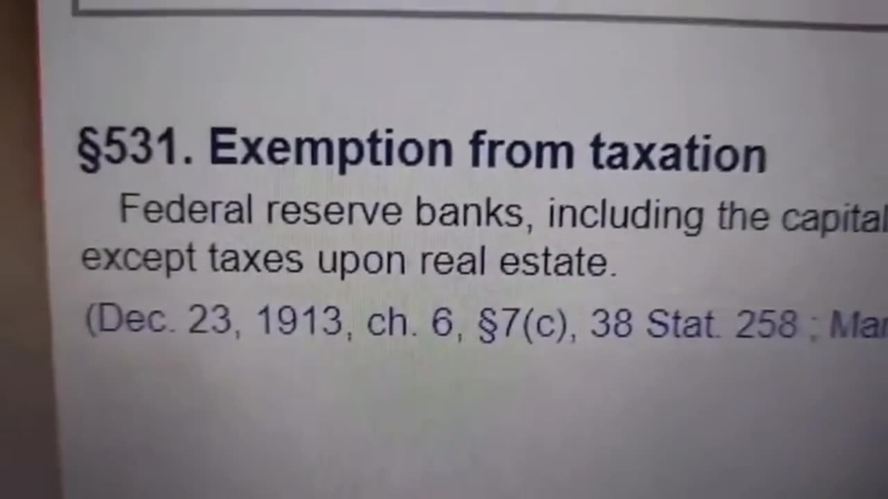 The Federal Reserve is EXEMPT from taxation