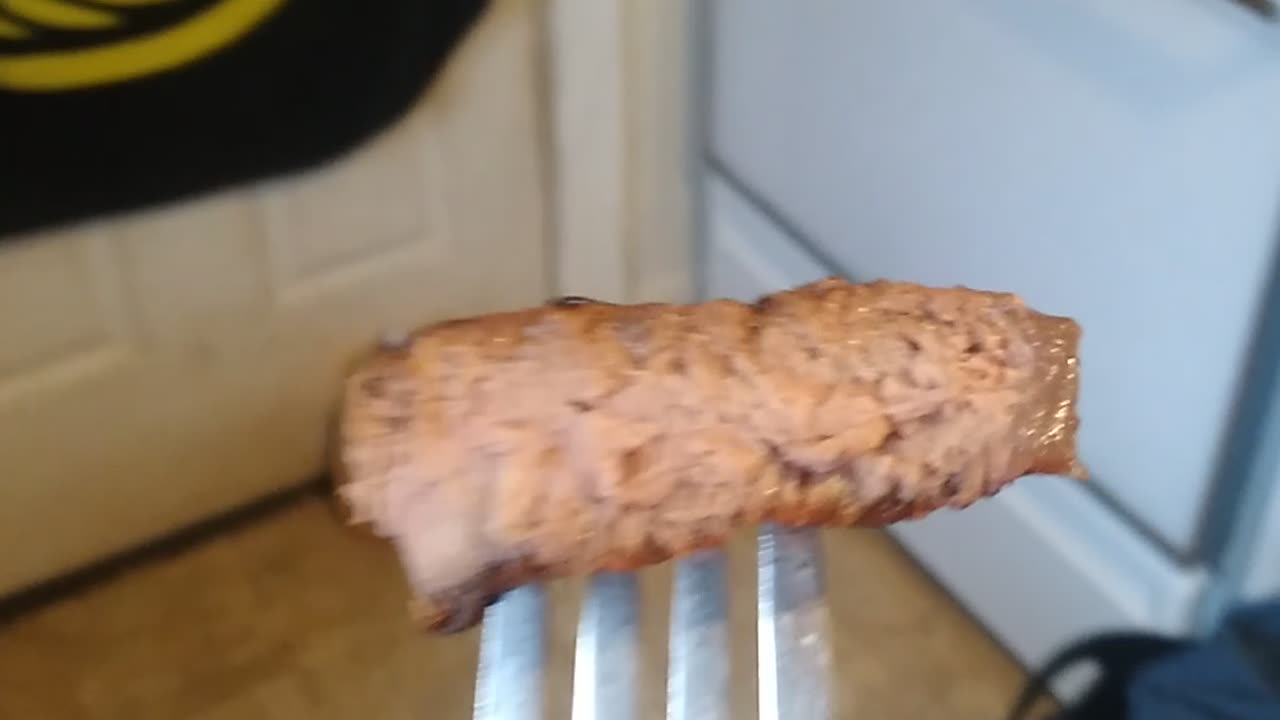 Properly cooked Christmas steak