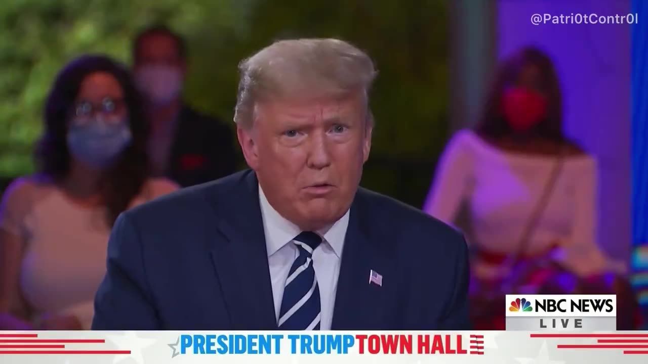 Donald Trump asked about Qanon at a town hall. The Dems are obsessed with Qanon Oct '24