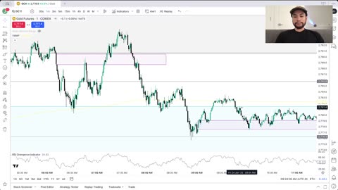 Gold Futures New York Session Journal January 24th PMI News