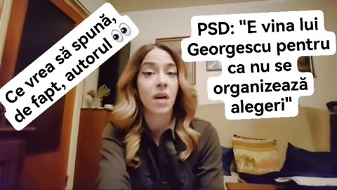 PSD insinueaza ca e vina lui Calin Georgescu pentru ca inca nu se organizeaza alegeri prezidentiale