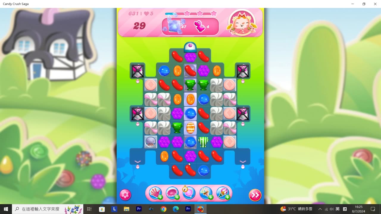 Candy Crush Saga Record (Level 631)