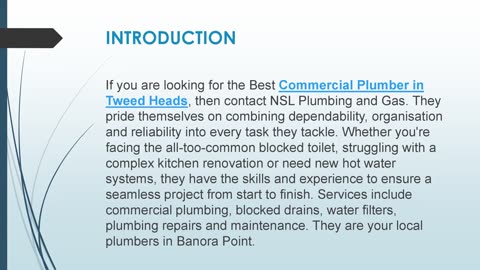 Best Commercial Plumber in Tweed Heads