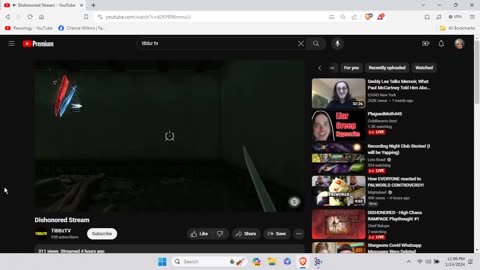 TiBBzTV. "Dishonored stream". TiBBz threatens Kate's life. 1/24/2024.