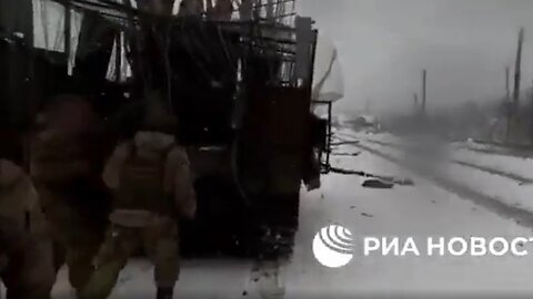 POV footage shows Russian protecting the evacuation of a wounded soldier from FPV drones