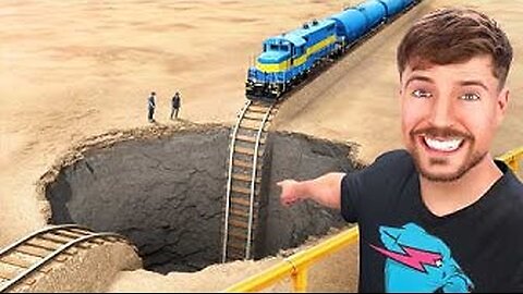 Train Vs Giant Pit