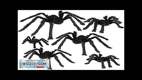 Dreampark Halloween Spider Decorations 6 Pcs Realistic Hairy Spiders Set Scary Spider Review