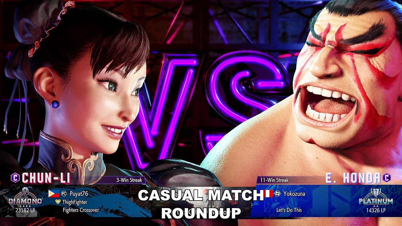 Kuya Kalbo SF6 Casual Match Roundup. Chun Li 4 star Diamond Rank [Hori Fight Stick]
