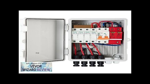 VEVOR PV Combiner Box 4 String with 15A Rated Current Fuse 63A Review