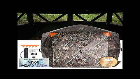 VEVOR Hunting Blind 288° See Through Ground Blind 6-7 Person Pop Review