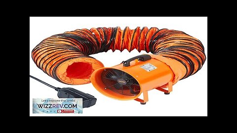 VEVOR Portable Ventilator 10 inch Heavy Duty Cylinder Fan with 33ft Duct Review