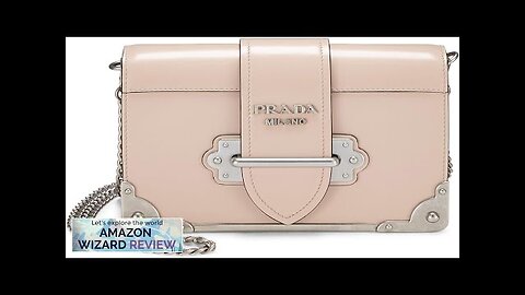 Prada Pre-Loved Pink Leather Cahier Crossbody PinkMeant to imitate the look of a book Review