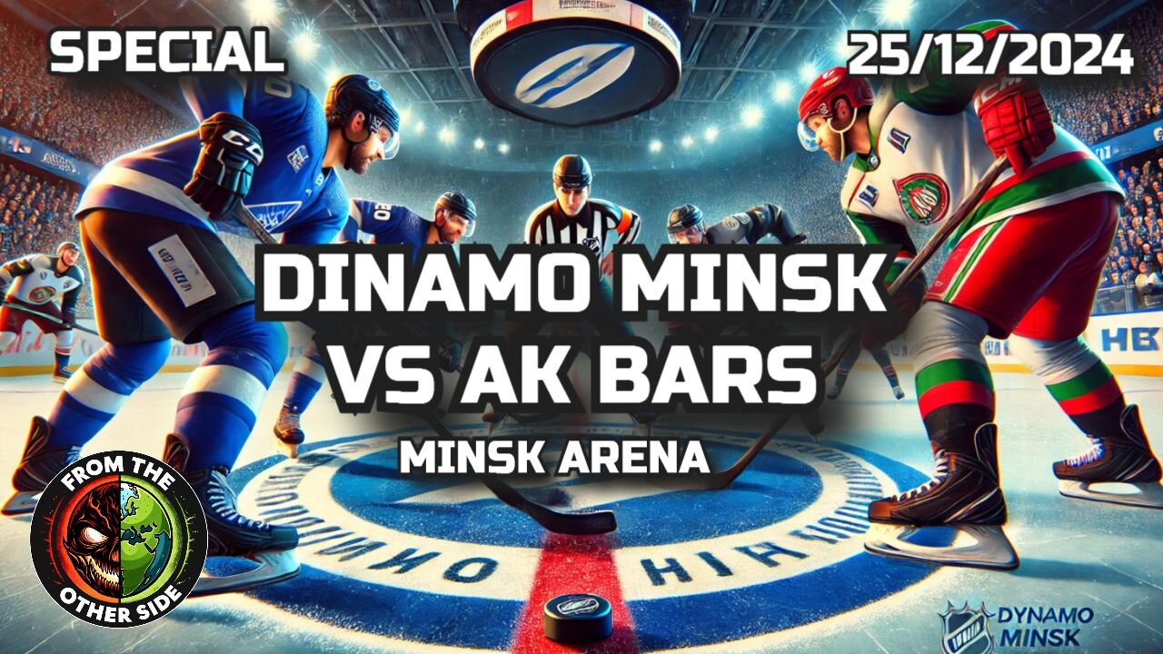 KHL ICE HOCKEY GAME - DINAMO MINSK VS AK BARS - MINSK ARENA - MINSK, BELARUS - 25TH DEC 2024