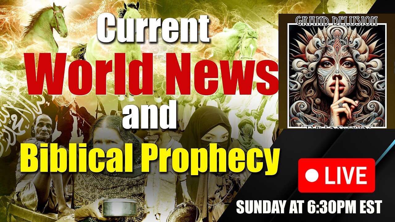 LIVE SUNDAY AT 6:30PM EST - World News - Biblical Prophecy - The Grand Delusion