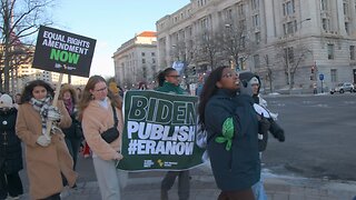 Protesters Call on Biden to Publish Equal Rights Amendment to Constitution Before Leaving Office