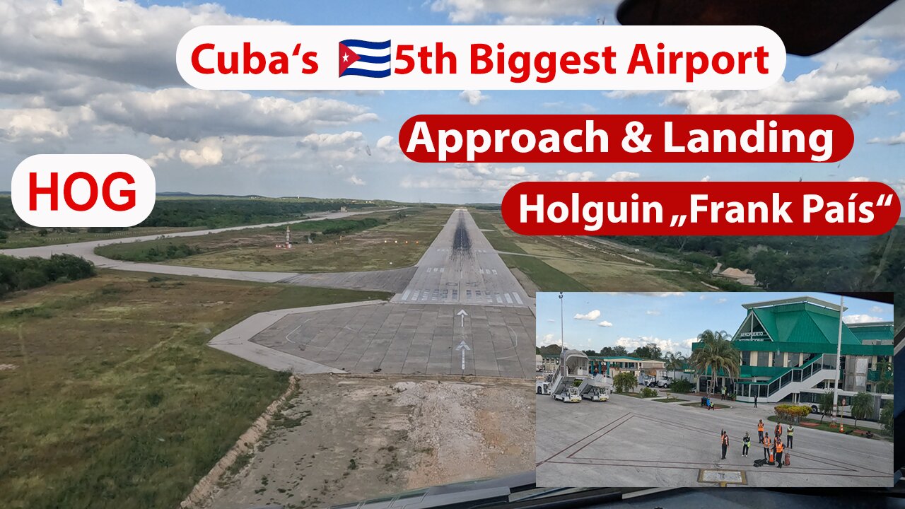 Airbus A330✈️flying to HOG - Frank País Airport Holguin 🇨🇺 Cuba on a sunny DAY, Pilots Point of View