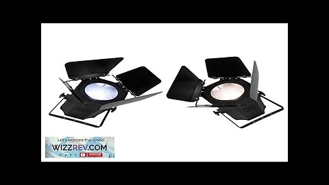 SHEHDS 200W COB Zoom LED Warm+Cool White Par Lights with Barn Doors Review