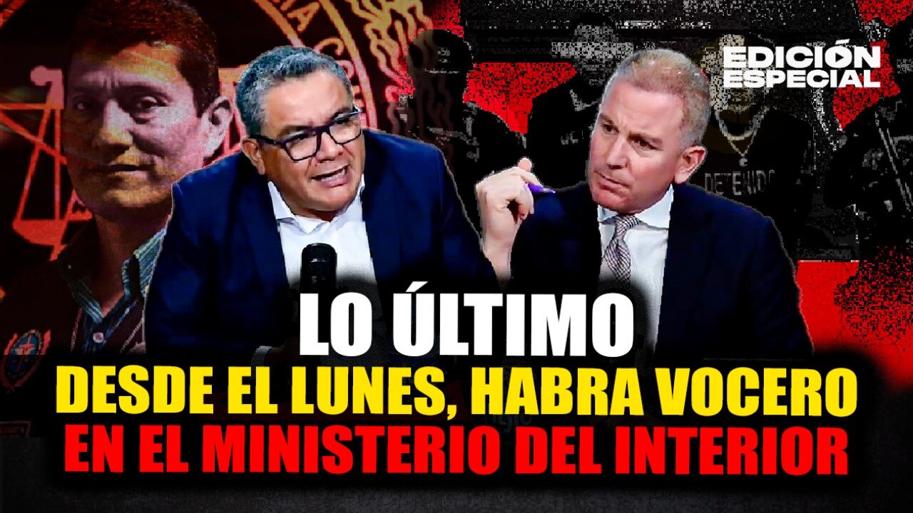 FEB 13 - Mininter Juan José Santiváñez habla tras declaraciones de Harvey Colchado sobre la PNP