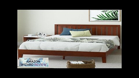 ZINUS Vivek Deluxe Wood Platform Bed Frame with Headboard / Wooden Slat Review