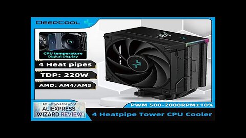 DeepCool AK400 CPU Cooler 4 Heat Pipe Digital Display Tower Radiator 120mm Review