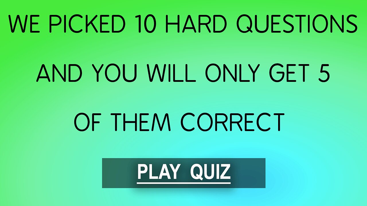 10 Challenging Questions