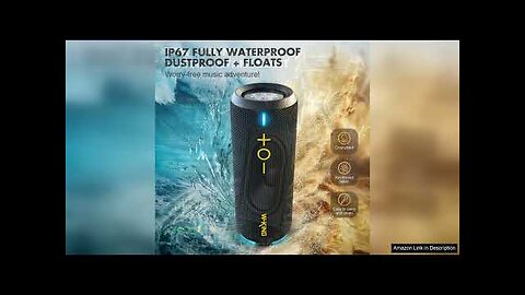 W-KING Bluetooth Speaker, IPX7 Waterproof Portable Speaker Bluetooth Wireless Loud with Dual Review