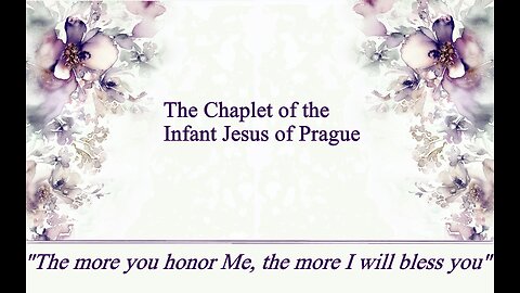 The Chaplet of the Infant Jesus of Prague