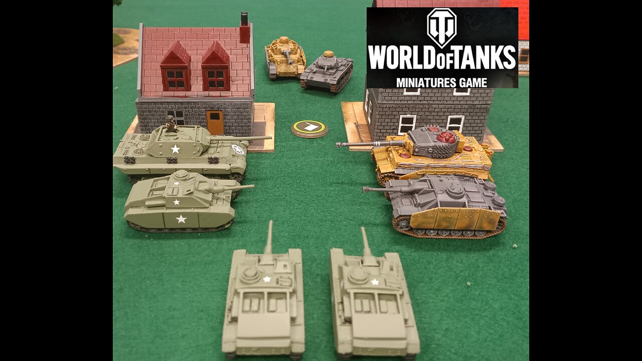 World Of Tanks Miniatures, Germans vs "Americans" (Reupload)