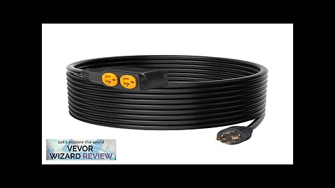 VEVOR 30-Amp Generator Extension Cord 25 Feet 125V 3750W Heavy Duty Generator Review