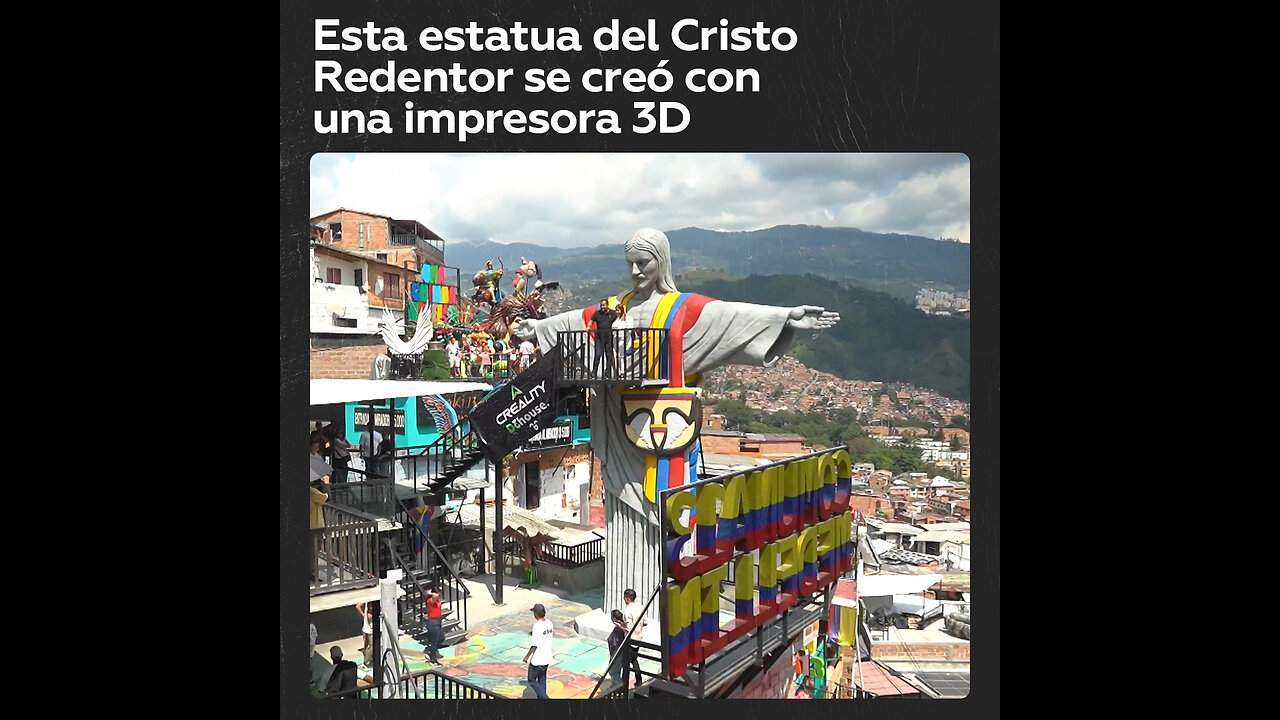 Imprimen en 3D una estatua de 11 metros del Cristo Redentor en Colombia