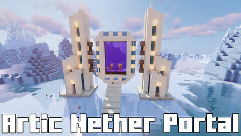 Minecraft Arctic Nether Portal - Icy Gateway