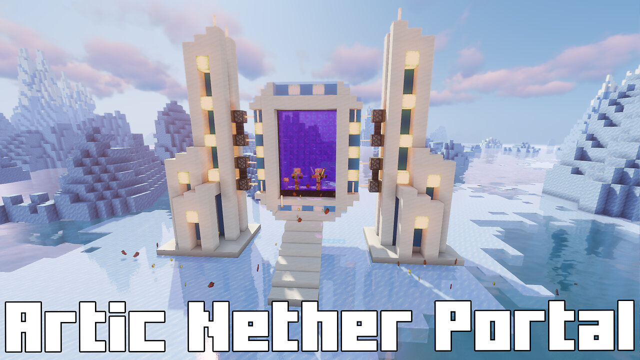 Minecraft Arctic Nether Portal - Icy Gateway