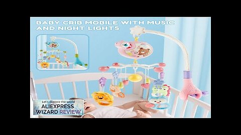 Baby Crib Mobile with Music and Light Cute Crib Mobile Toys 360° Review