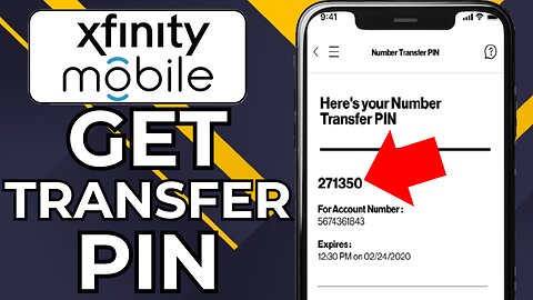 HOW TO GET TRANSFER PIN FROM XFINITY MOBILE