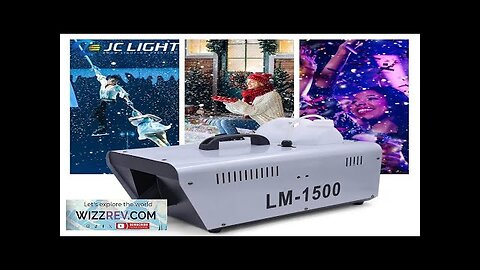 JC Light 1500W Snow Machine Wireless Snow Soap Foam Effect Snowflake Generator Review