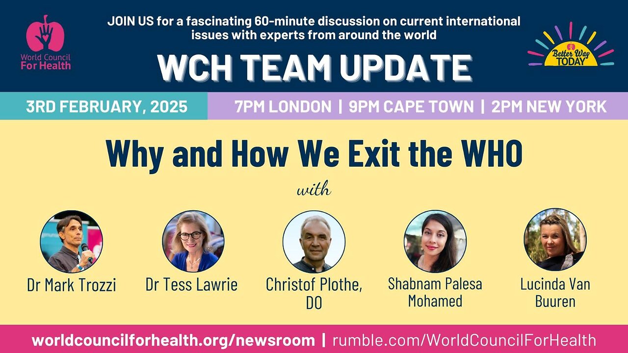 Why and How We Exit the WHO