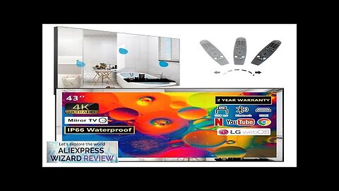 Soulaca 43 inches webOS Mirror Smart 4K TV WiFi for Bathroom Waterproof Review