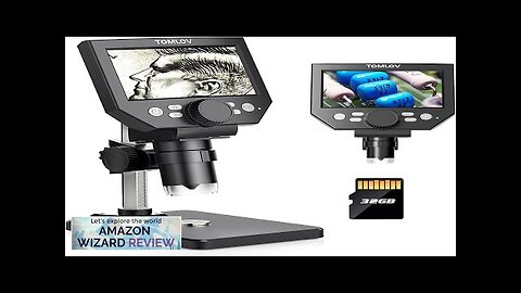 TOMLOV Digital Microscope 4.3" HD LCD Screen 10.0MP Coin Magnifier 1-1000X Zoom Review