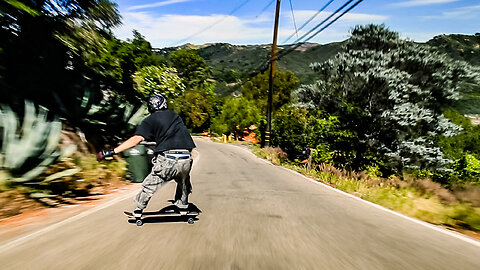 Ethan Skates the Streets of Malibu (before fire)