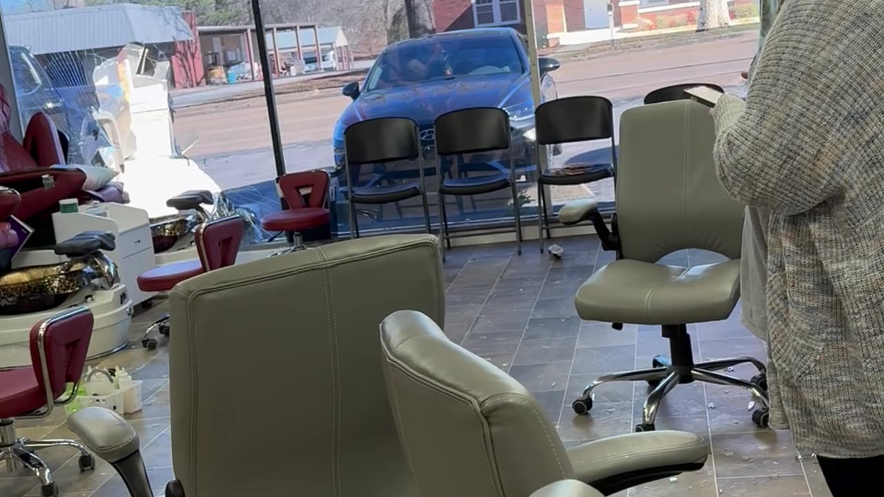 Buck Crashed Into Nail Salon