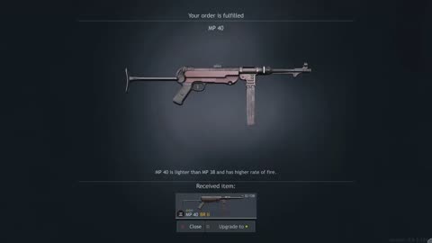Weapons of Enlisted: Maschinenpistole 40 Submachine Gun 4K