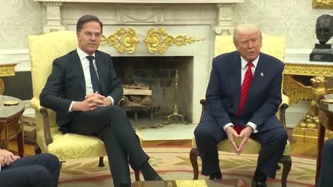 ⚡POTUS meets with NATO Sec. General Mark Rutte in the Oval Office